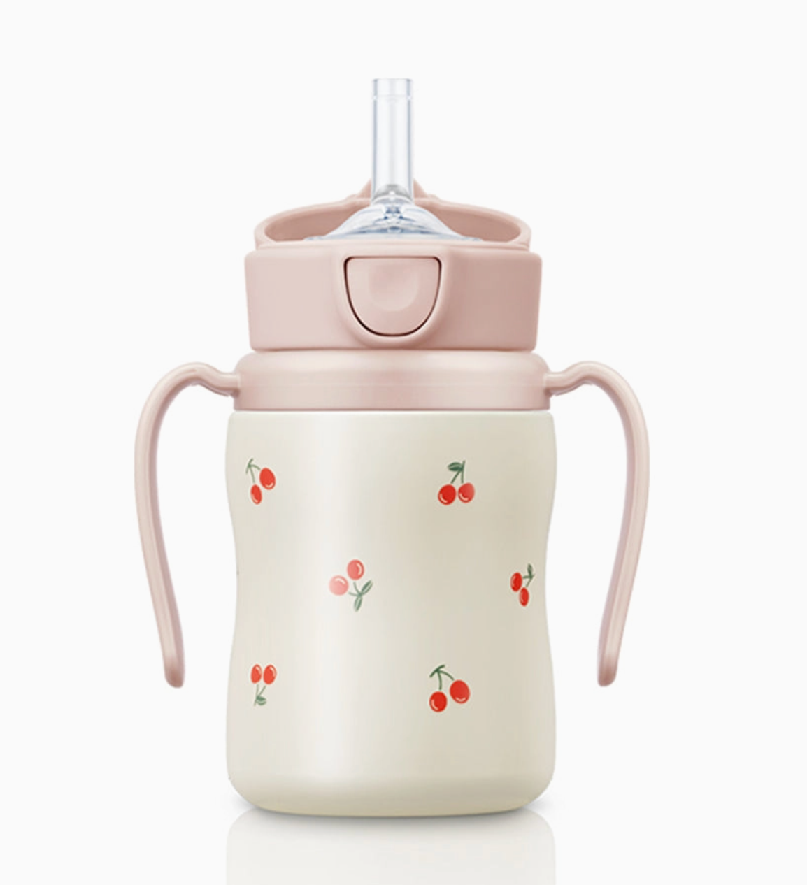 Grosmimi Stainless Steel Straw Cup with Flip Top - 6oz (200ml)