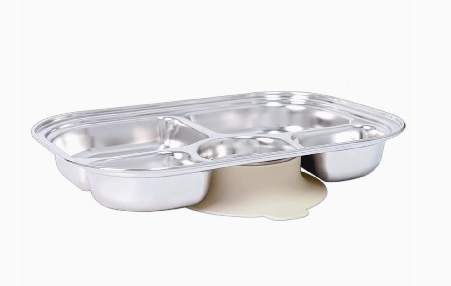 Grosmimi Stainless Steel Food Tray with 5 Compartment