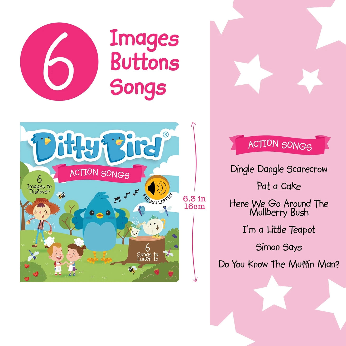 Ditty Bird Sound Book Bestseller Motor Skills: Action Songs