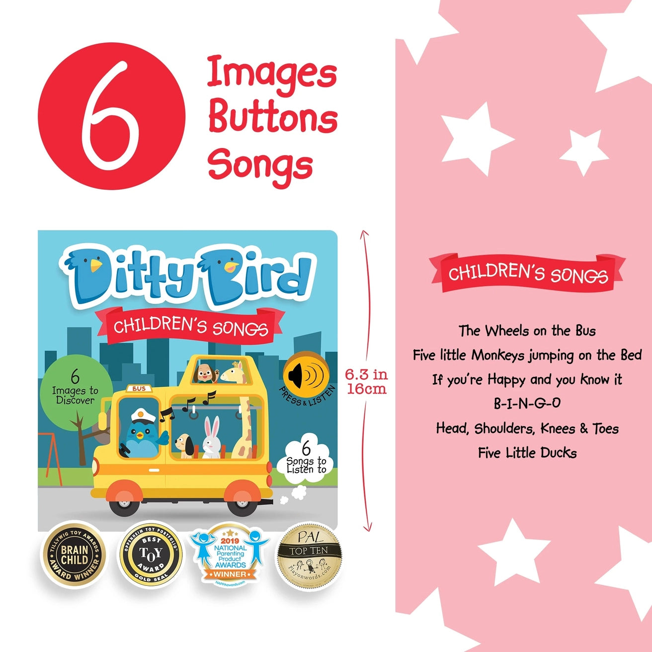 Ditty Bird Baby Sound Book: Learning Songs - Abc Baby Book