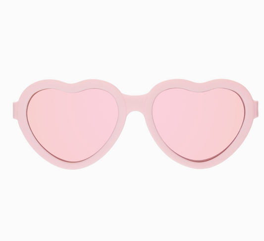 Babiators -Original Heart: Ballerina Pink | Rose Gold Mirrored Lenses