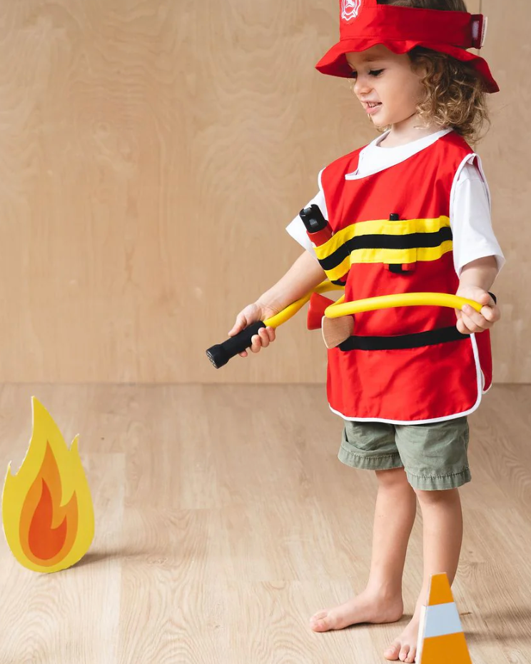 >Plan Toys -Fire Fighter Play Set -Role Play